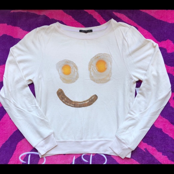 NWT Wildfox Wakey Wakey 🍳Jumper Small - Picture 2 of 5